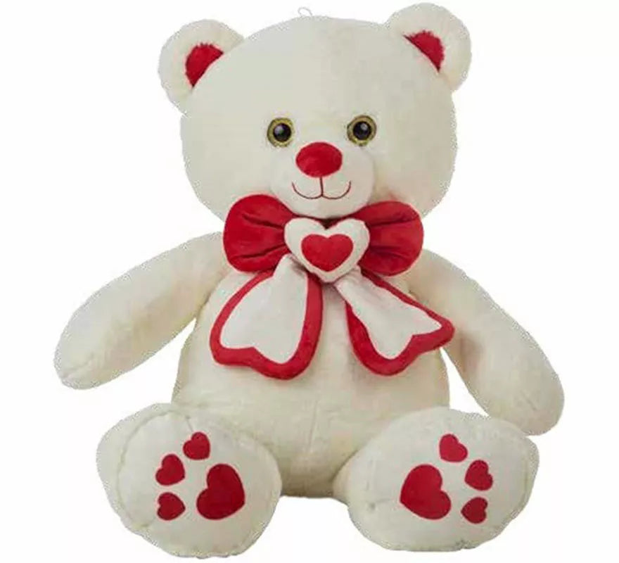 Oso de Peluche con Lazo de Corazón en varios tamaños