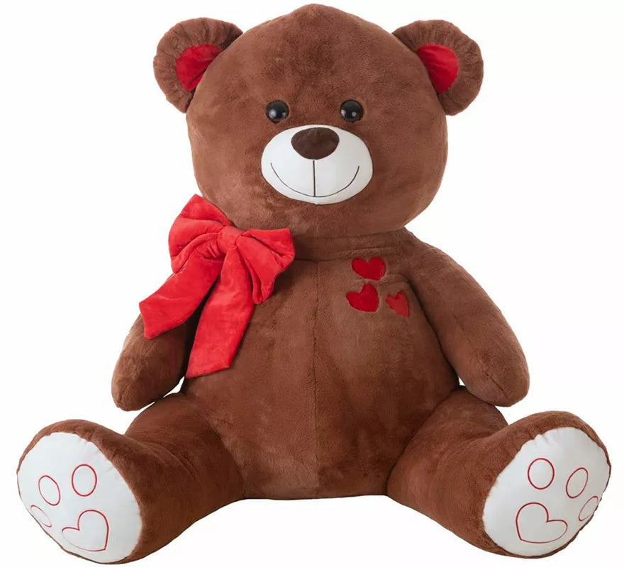 Oso de Peluche con Lazo rojo en varios tamaños