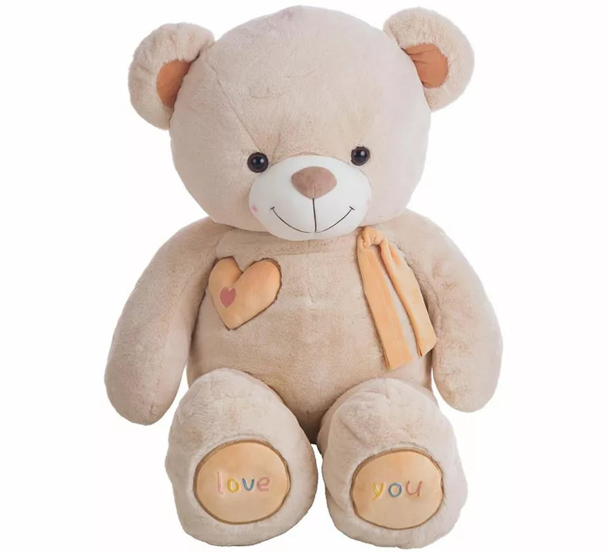 Translation missing: fr.Oso de Peluche de San Valentín beige en varios tamaños