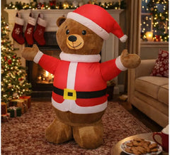 Ours Père Noël Gonflable 120 cm