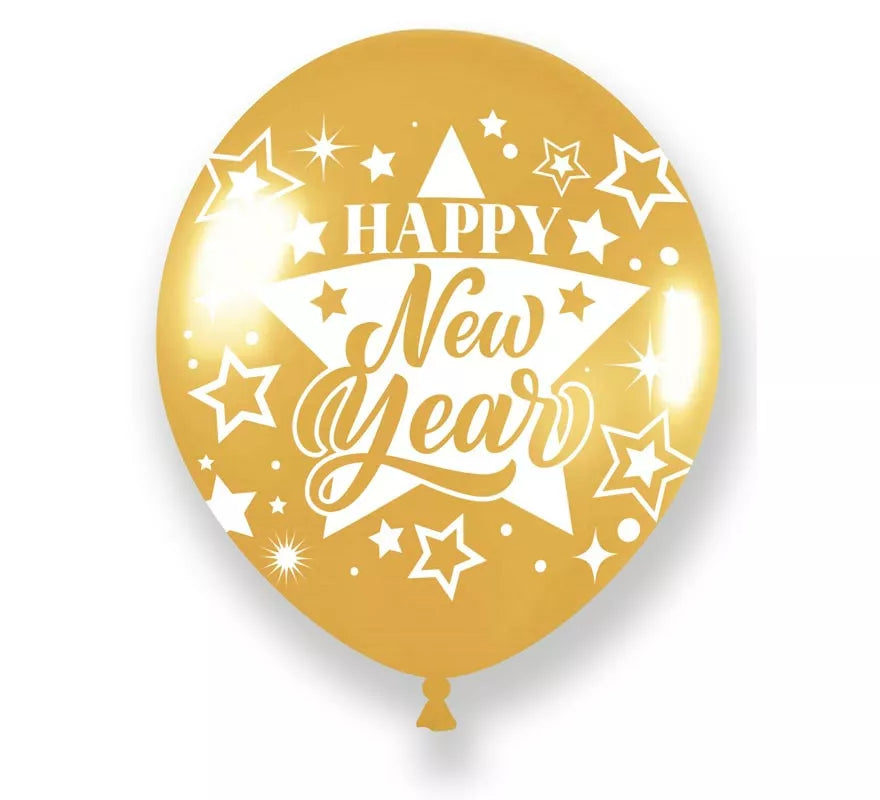 Translation missing: fr.Pack 10 Globos dorados Happy New Year