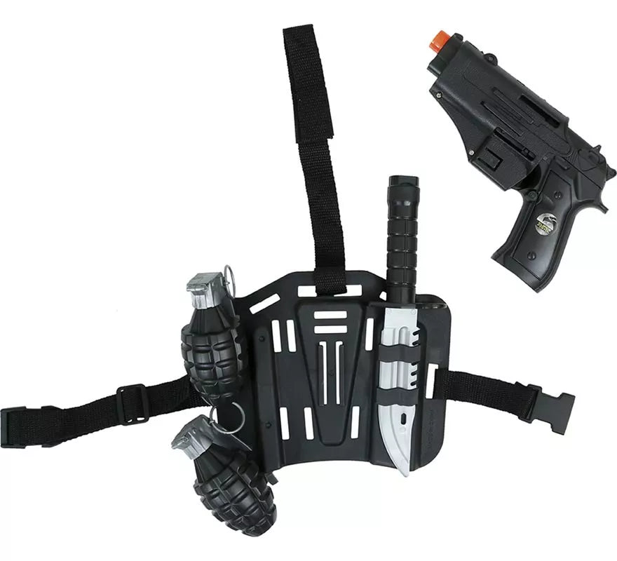 Translation missing: es.Pack 5 Accesorios Armas Policía de Plástico de Juguete