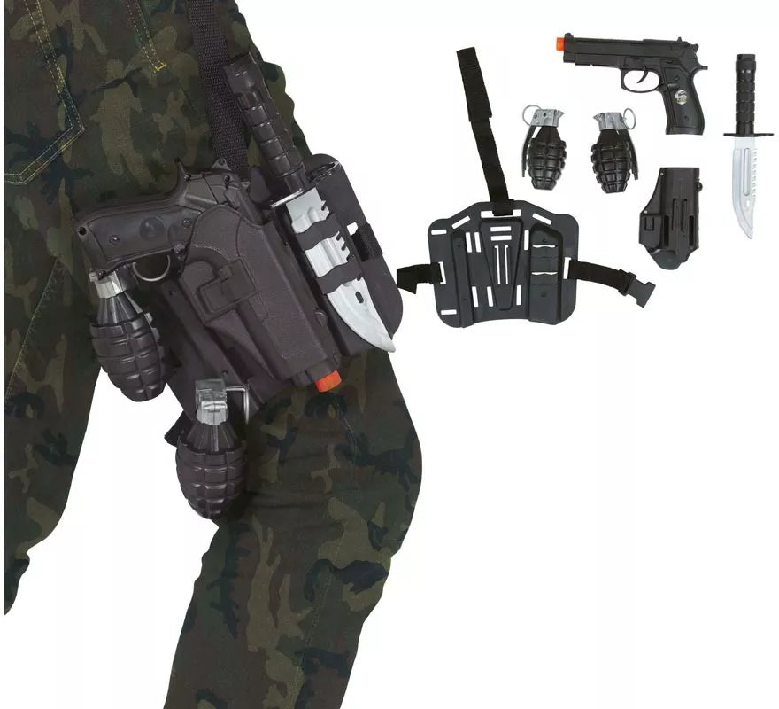 Translation missing: es.Pack 5 Accesorios Armas Policía de Plástico de Juguete