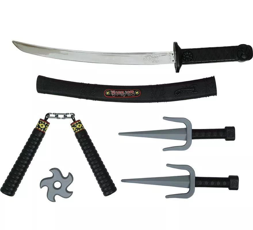 Pack 5 Armas Ninja de Plástico de Juguete