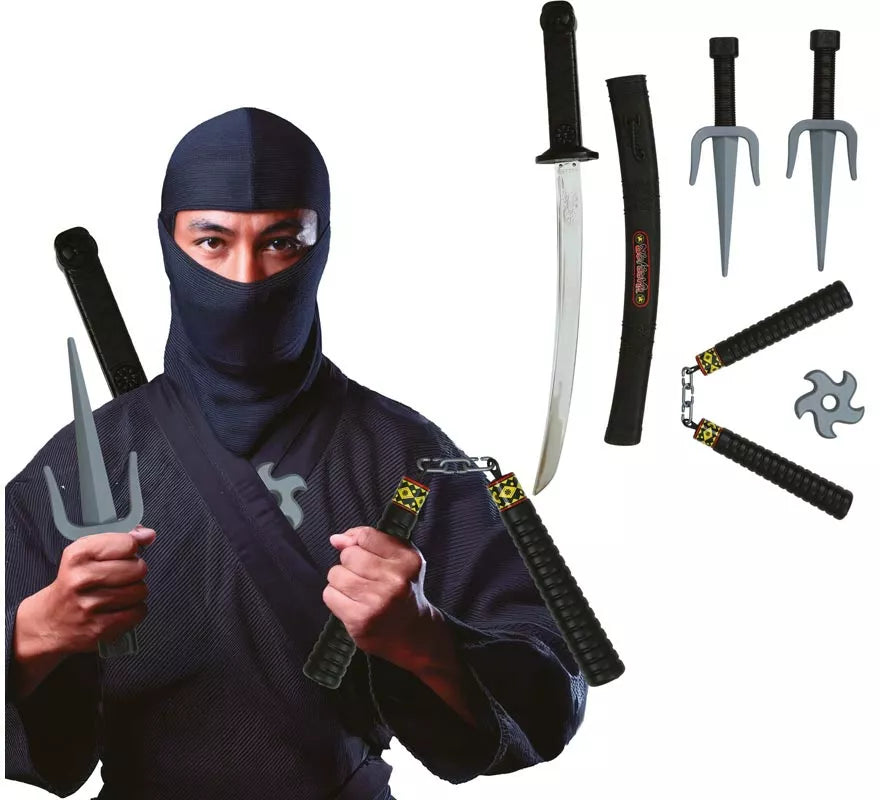 Translation missing: fr.Pack 5 Armas Ninja de Plástico de Juguete