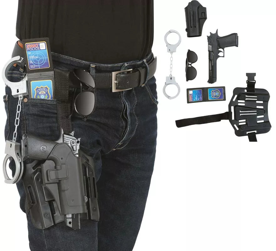 Translation missing: es.Pack 6 Accesorios Armas Policía de Plástico de Juguete