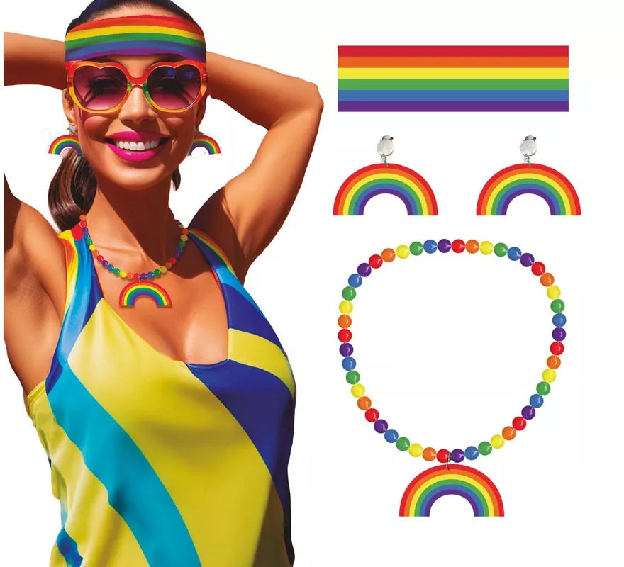 Translation missing: fr.Pack Accesorios LGTB: Cinta, Pendientes y Collar