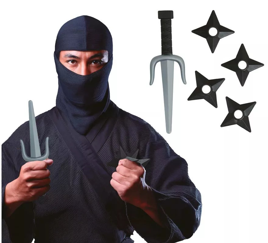 Translation missing: fr.Pack Daga y Estrellas Ninja de Plástico de Juguete