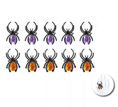 Pack de 10 Anneaux Araignées de 4,5x3 cm