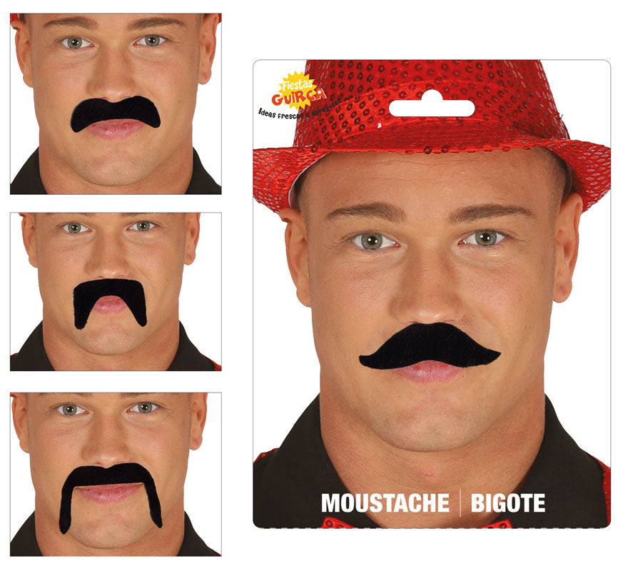 Translation missing: fr.Pack de 10 Bigotes Negros