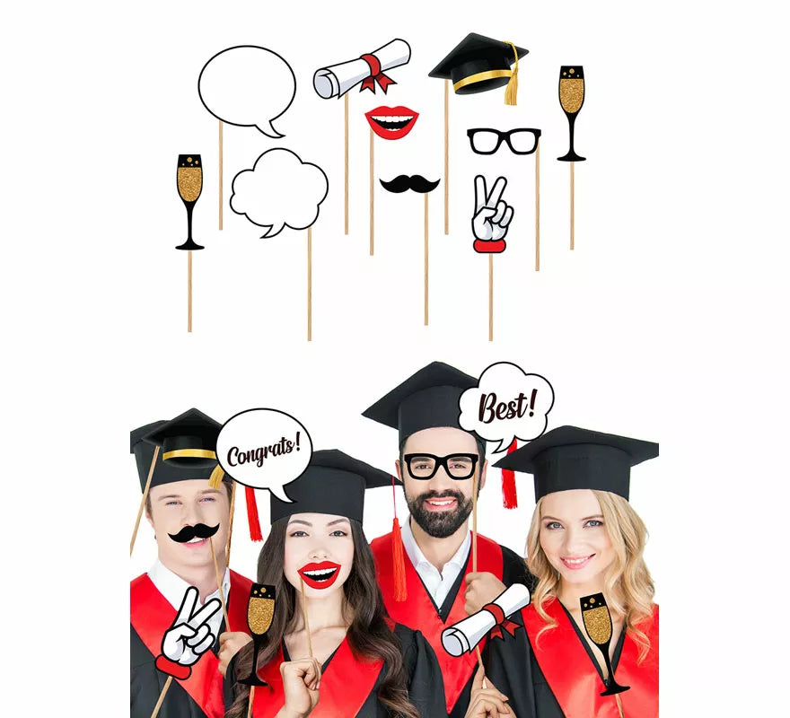 Translation missing: fr.Pack de 10 Figuras para Photocall de Graduados