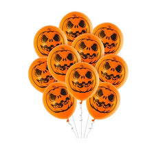 Pack de 10 ballons citrouille foncée 30 cm