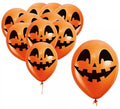 Pack de 10 Globos Cara de Calabaza de 30 cm