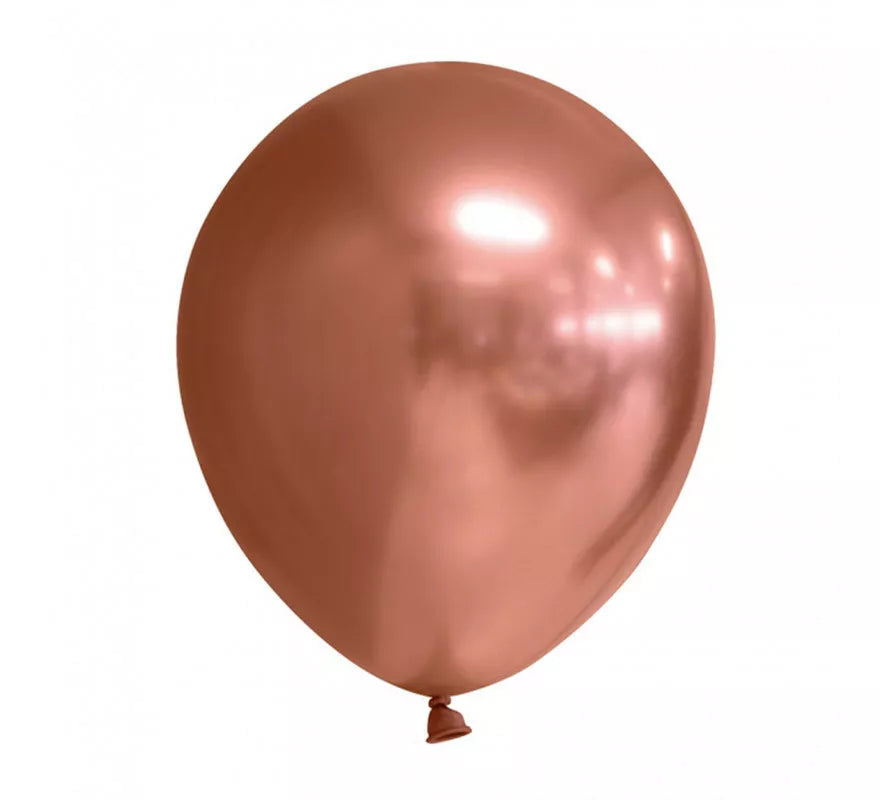 Translation missing: fr.Pack de 10 Globos Cromados Redondo Color Cobre de 30 cm