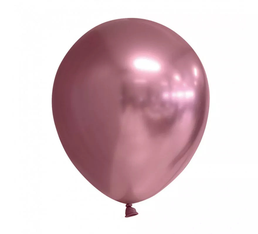 Translation missing: fr.Pack de 10 Globos Cromados Redondo Color Rosa de 30 cm