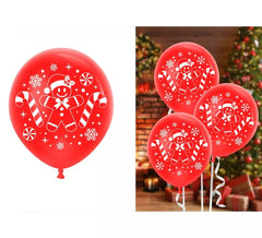 Pack de 10 ballons bonhomme en pain d'épice en latex