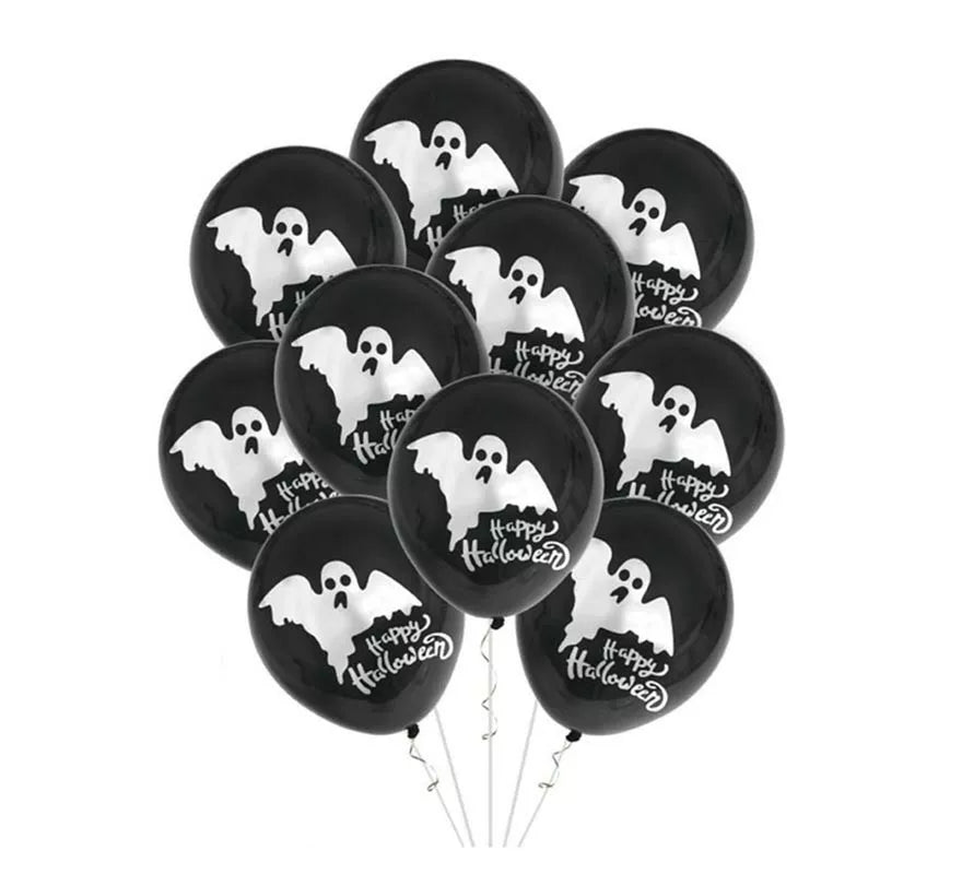 Translation missing: fr.Pack de 10 Globos Fantasma de 30 cm