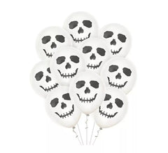 Pack de 10 ballons Happy Ghost de 30 cm