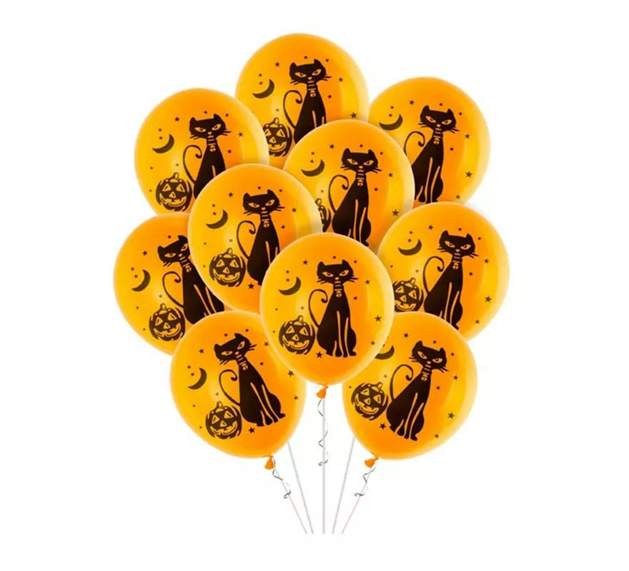 Translation missing: fr.Pack de 10 Globos Gato de 30 cm