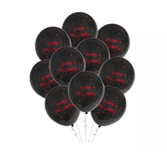 Pack de 10 Ballons Happy Halloween de 30cm