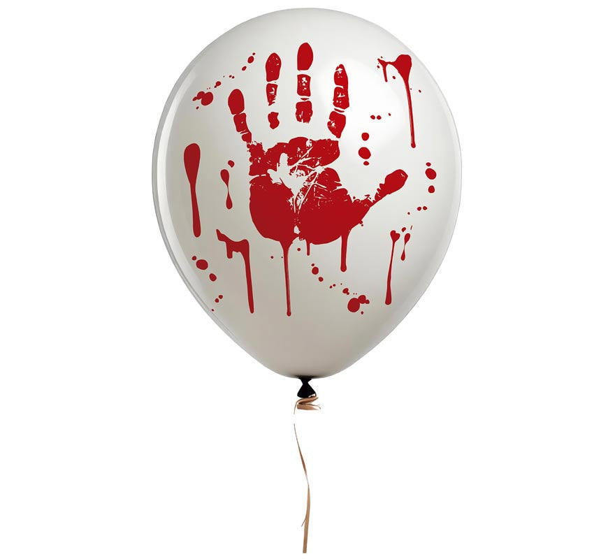 Pack de 10 Globos Mano de Sangre de 30 cm