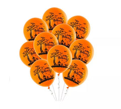 Pack de 10 ballons paysage Halloween de 30 cm