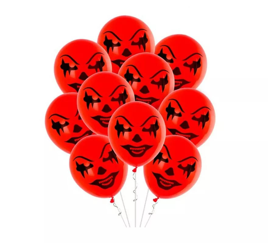 Translation missing: fr.Pack de 10 Globos Payaso rojo de 30 cm