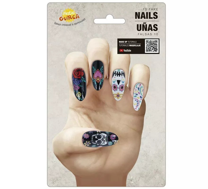 Translation missing: fr.Pack de 10 Uñas Catrina con pegamento