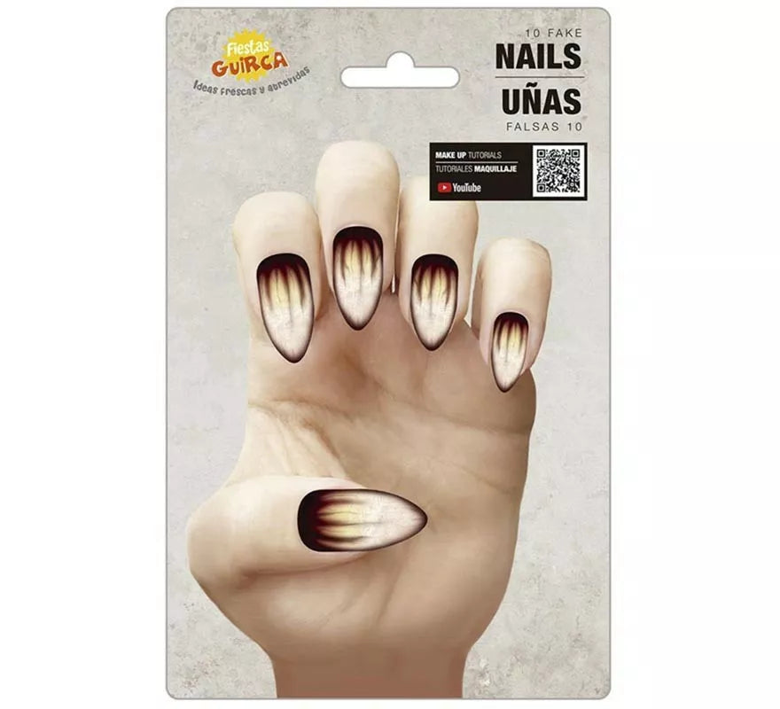 Translation missing: fr.Pack de 10 Uñas Hombre Lobo con pegamento