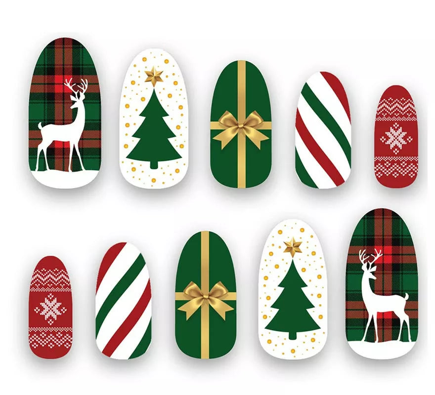 Translation missing: fr.Pack de 10 Uñas Navideñas con adhesivo
