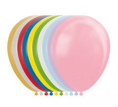 Lot de 100 Ballons Métallisés/Nacrés Couleurs Assorties 30 cm