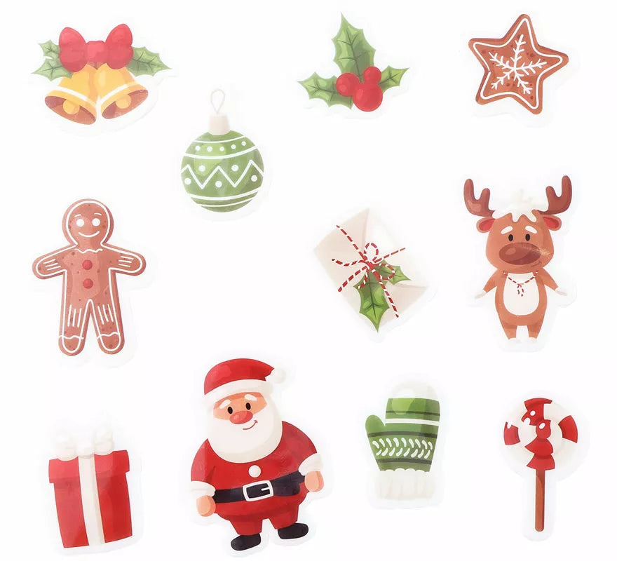Translation missing: fr.Pack de 11 Pegatinas Gel Figuritas Navideñas de 20x25 cm