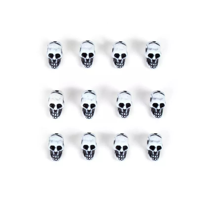 Translation missing: fr.Pack de 12 Calaveras blancas decorativas