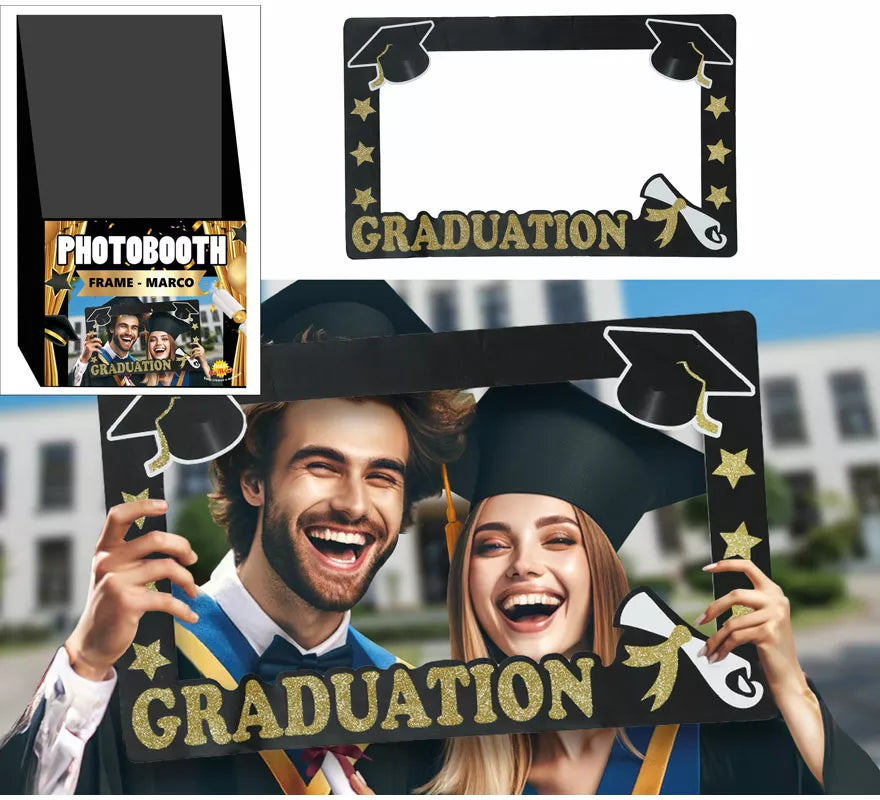 Translation missing: fr.Pack de 12 Marcos Photobooth Graduation de 80x50 cm