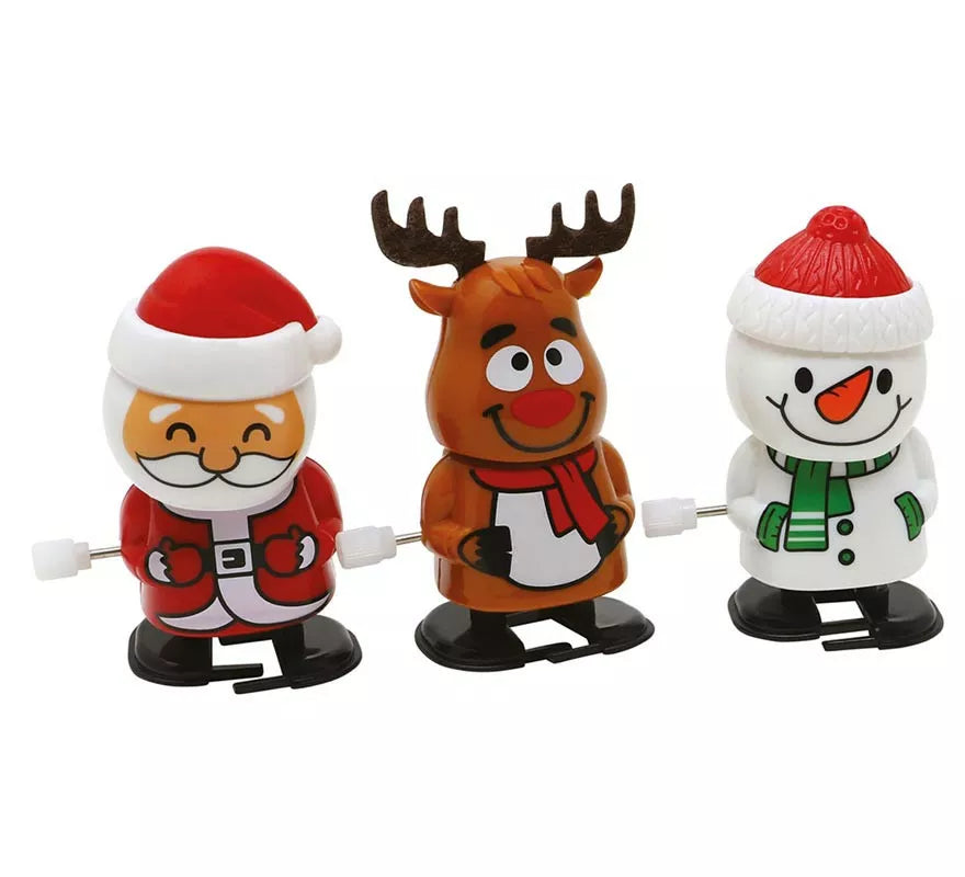 Translation missing: fr.Pack de 12 Muñecos Navidad andantes en modelos surtidos de 6,5 cm