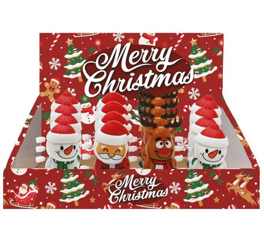 Translation missing: fr.Pack de 12 Muñecos Navidad andantes en modelos surtidos de 6,5 cm