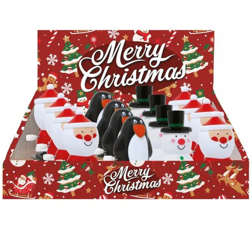Translation missing: fr.Pack de 12 Muñecos Navidad andantes en modelos surtidos de 8 cm