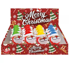 Paquet de 12 Pères Noël sauteurs de 6,5 cm