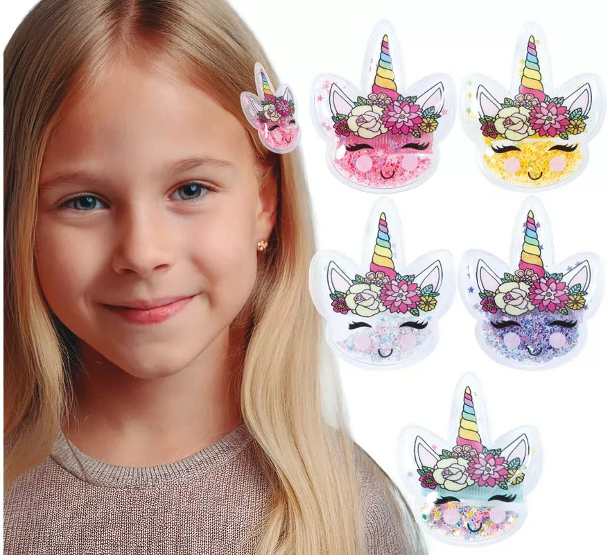 Translation missing: fr.Pack de 12 Pinzas Unicornio de 5 cm en colores surtidos