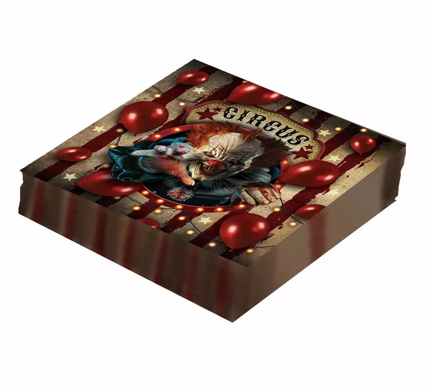 Translation missing: fr.Pack de 12 Servilletas Payaso de 33X33 cm