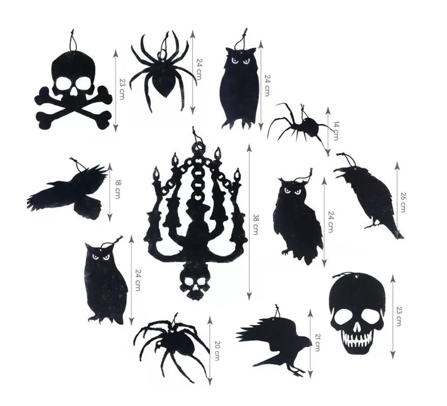 Translation missing: fr.Pack de 12 Siluetas Halloween de decoración