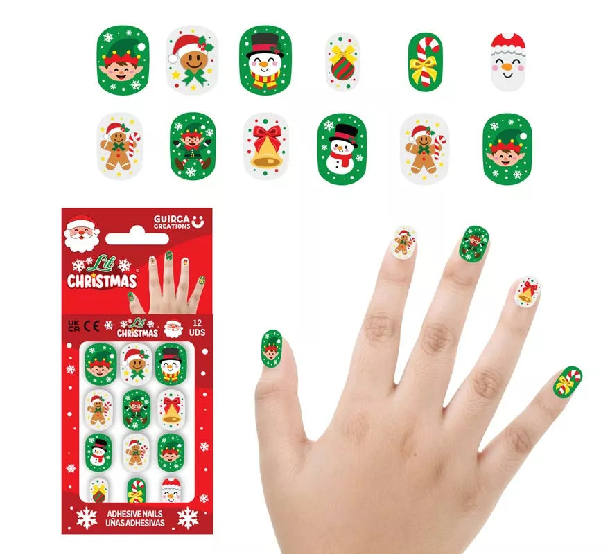 Translation missing: fr.Pack de 12 Uñas Adhesivas de Elfos para niña