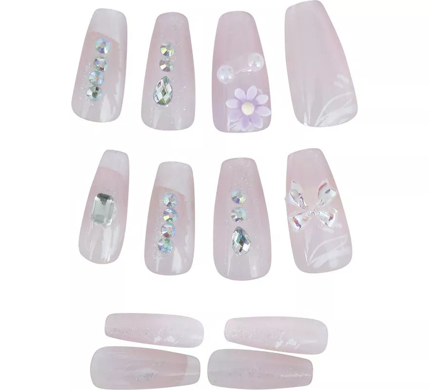 Translation missing: fr.Pack de 12 Uñas con Pedrería para mujer