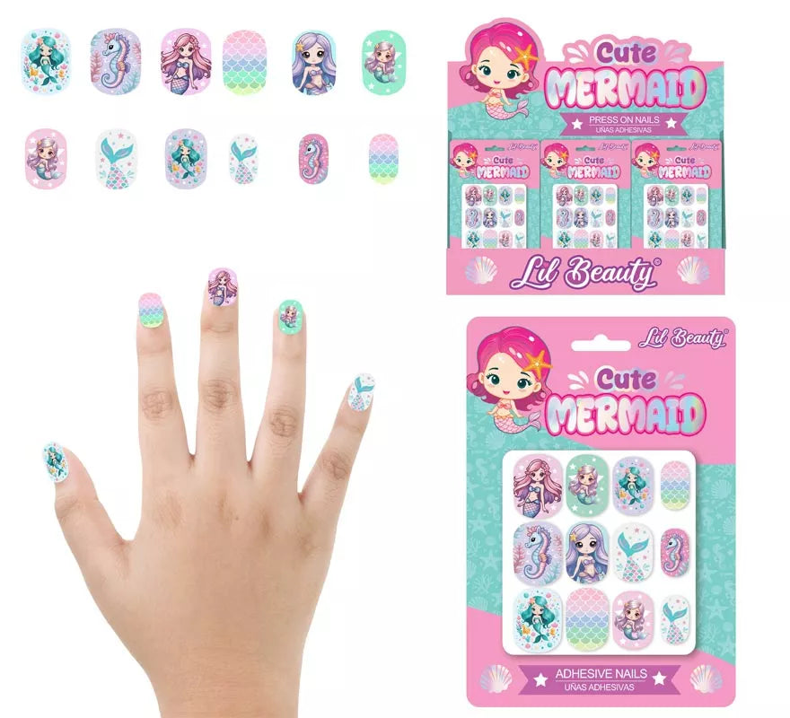 Translation missing: fr.Pack de 12 Uñas de Sirenas para niña