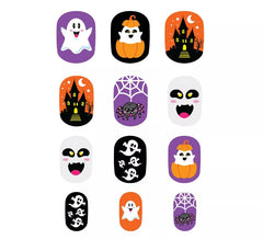 Pack de 12 ongles fantômes avec adhésif pour enfants