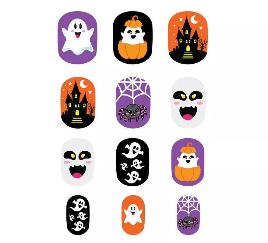 Translation missing: fr.Pack de 12 Uñas Fantasma con Adhesivo Infantil