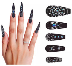 Paquet de 12 ongles longs en forme d'araignée