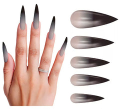 Paquet de 12 ongles gothiques longs