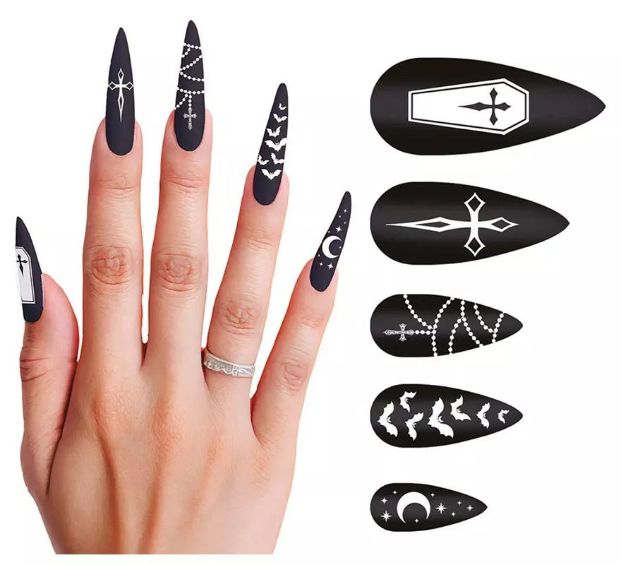 Translation missing: fr.Pack de 12 Uñas largas Vampira