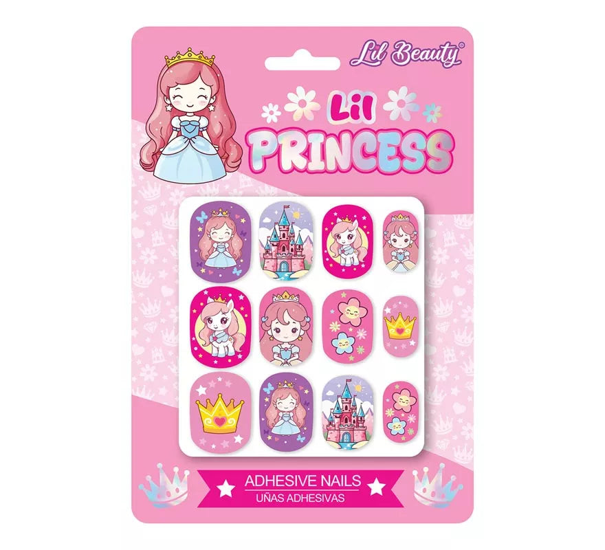Translation missing: fr.Pack de 12 Uñas Pequeña Princesa para niña